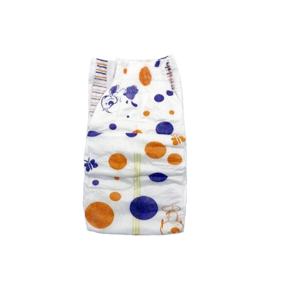 Elastic Waistband Wood Pulp High Absorbent Cheap Diaper